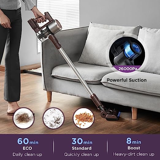 Pet Lightweight Cordless Stick Vacuum Cleaner: Your Powerful Companion for a Spotless Home, 450W, Up to 60 Minutes Running Time, Experience Unmatched Cleaning Efficiency